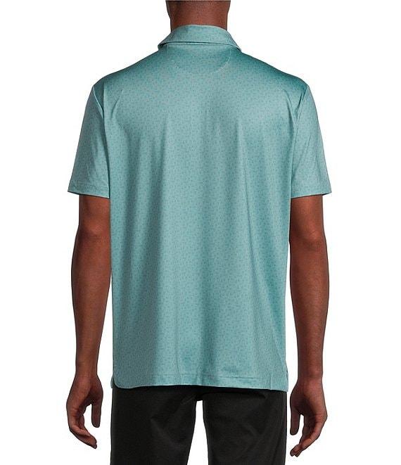 Cremieux Blue Label Performance Stretch Domino Print Short Sleeve Golf Polo Shirt Product Image