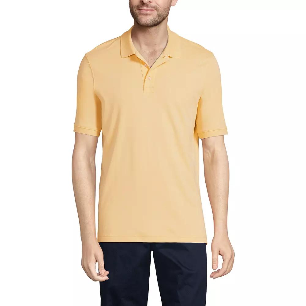 Men's Lands' End Short Sleeve Interlock Polo Shirt,  Product Image