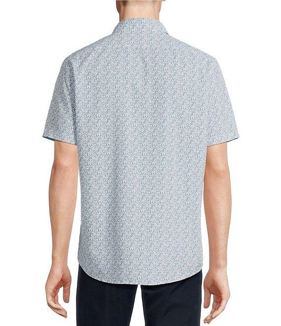 Cremieux Blue Label Big & Tall Performance Stretch Drink Print Short Sleeve Woven Shirt Product Image