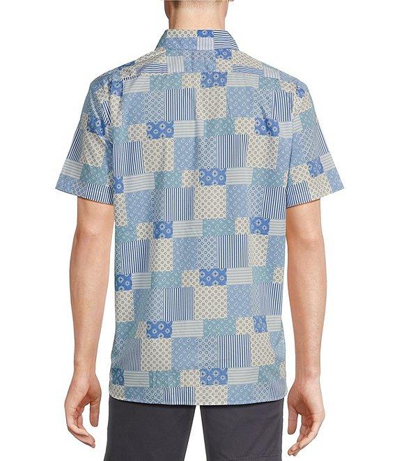 Cremieux Blue Label 25th Anniversary Collection Patchwork Short Sleeve Woven Shirt Product Image