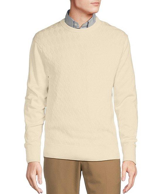 Daniel Cremieux Signature Label Supima Diamond Pattern Sweater Product Image