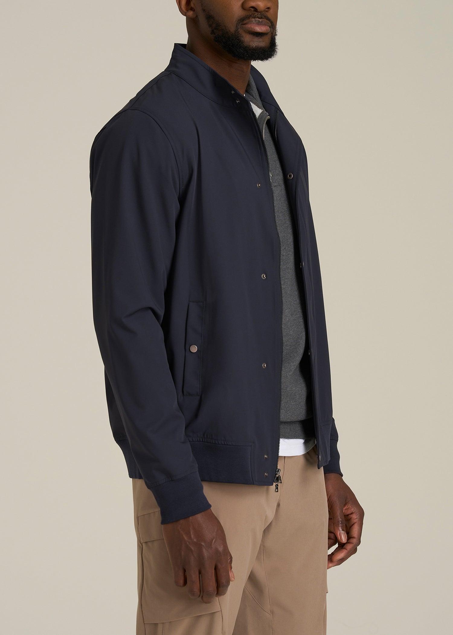 Motion Bomber Jacket for Tall Men in Portobello Male Product Image