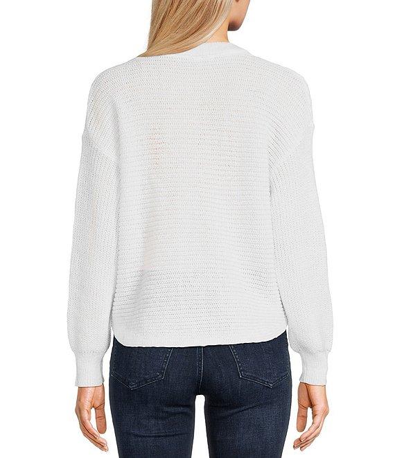 I.N. San Francisco Long Sleeve Crew Neck Cropped Pullover Sweater Product Image