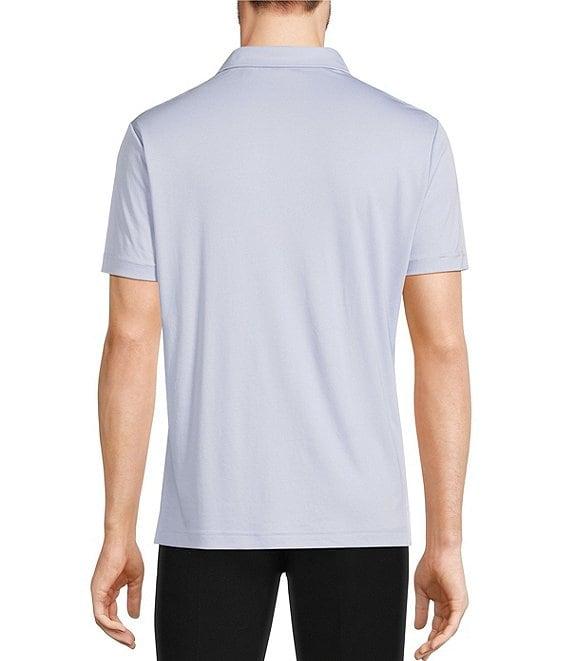 Murano Liquid Luxury Slim Fit Solid Interlock Short Sleeve Polo Shirt Product Image