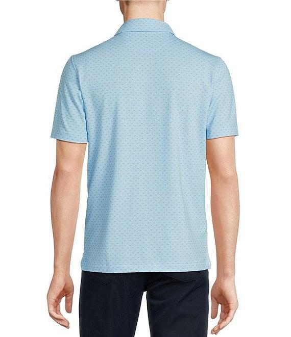 Cremieux Blue Label Tailored Fit Geo Print Short Sleeve Polo Shirt Product Image