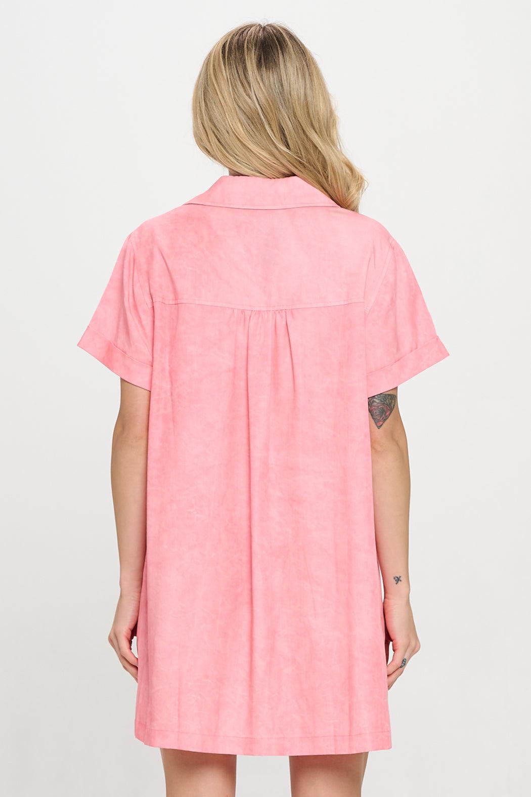 Coral Sands Shirt Dress Product Image
