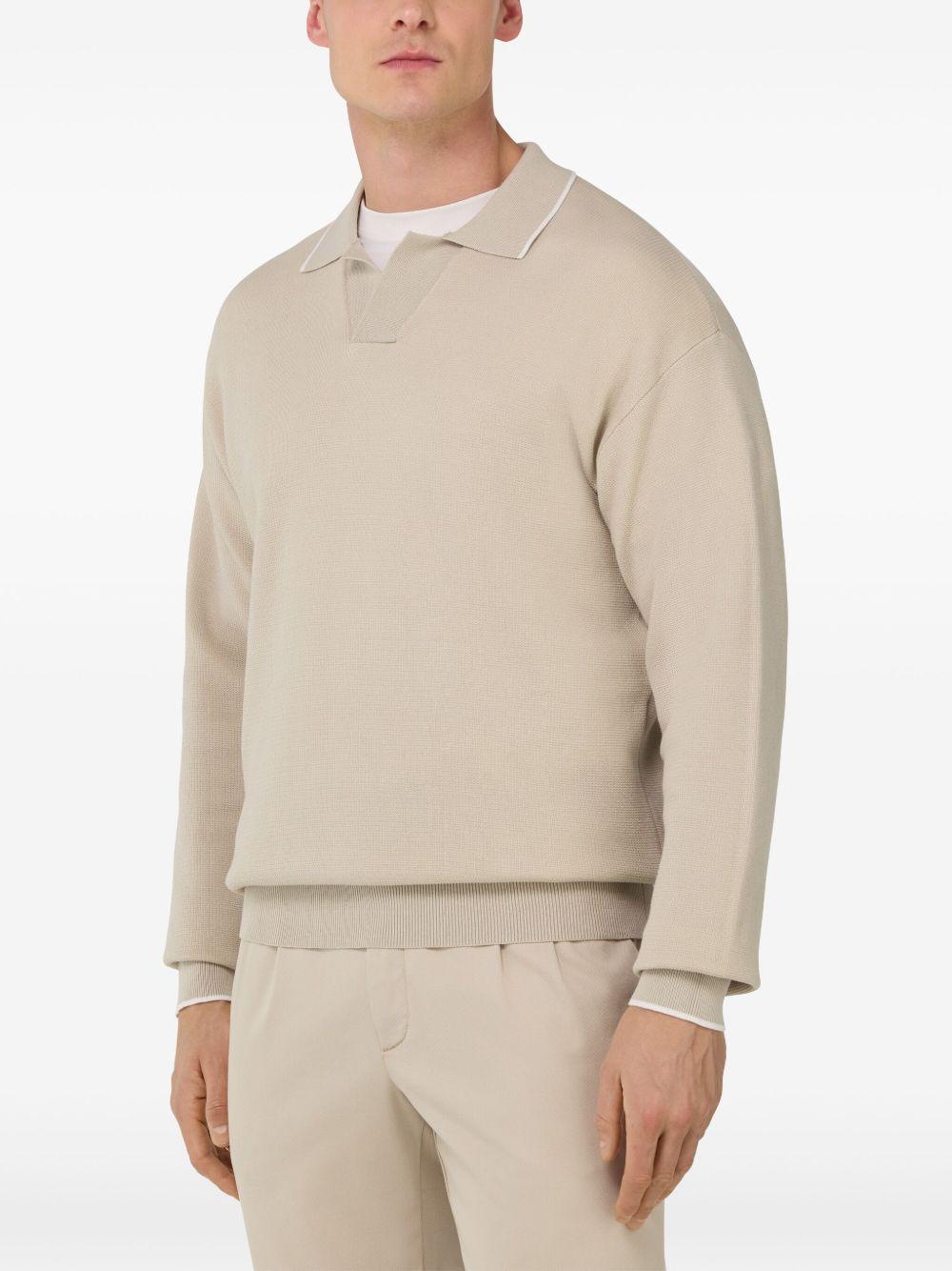 knitted polo shirt Product Image