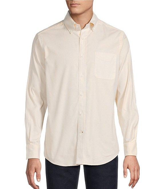 Cremieux Blue Label Lightweight Stripe Oxford Long Sleeve Woven Shirt Product Image