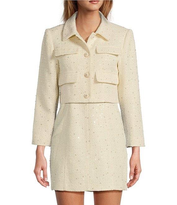 Antonio Melani Rita Sequin Tweed Jacket Product Image