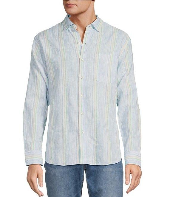 Tommy Bahama Barbados Breeze Sea Stripe Long Sleeve Woven Shirt Product Image