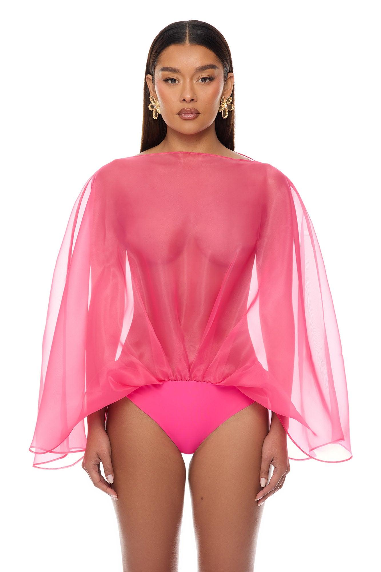 Fall In Love Taffeta Skirt Set - Hot Pink Female Product Image