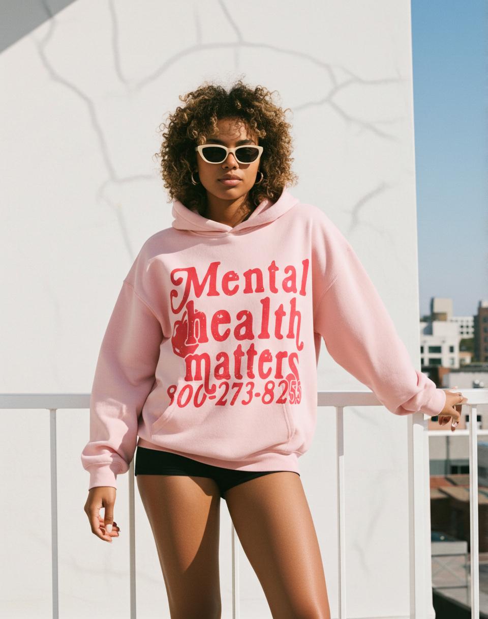 Men's Mental Health Matters Graphic Hoodie Product Image