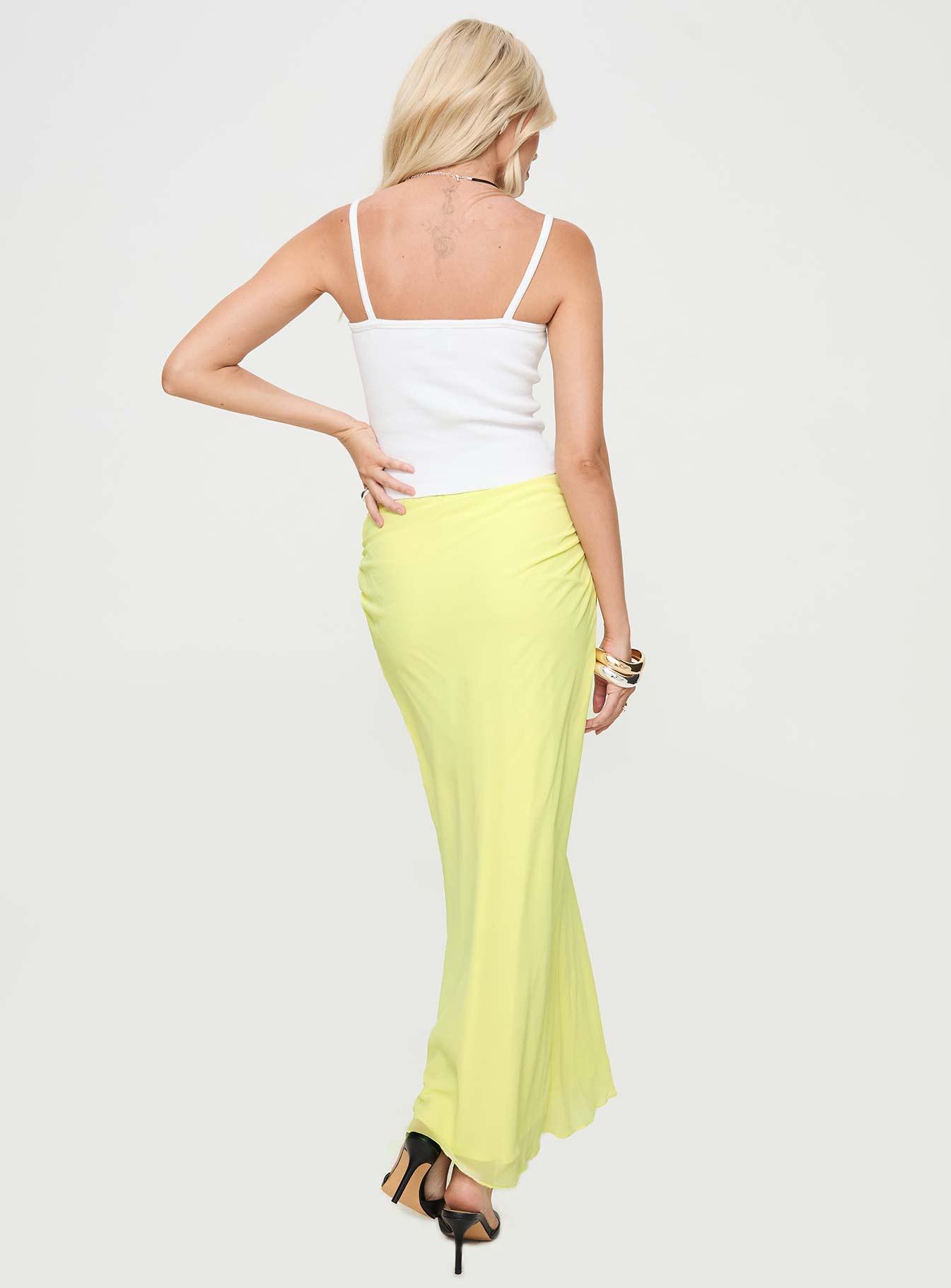 Herrera Maxi Skirt Yellow Product Image