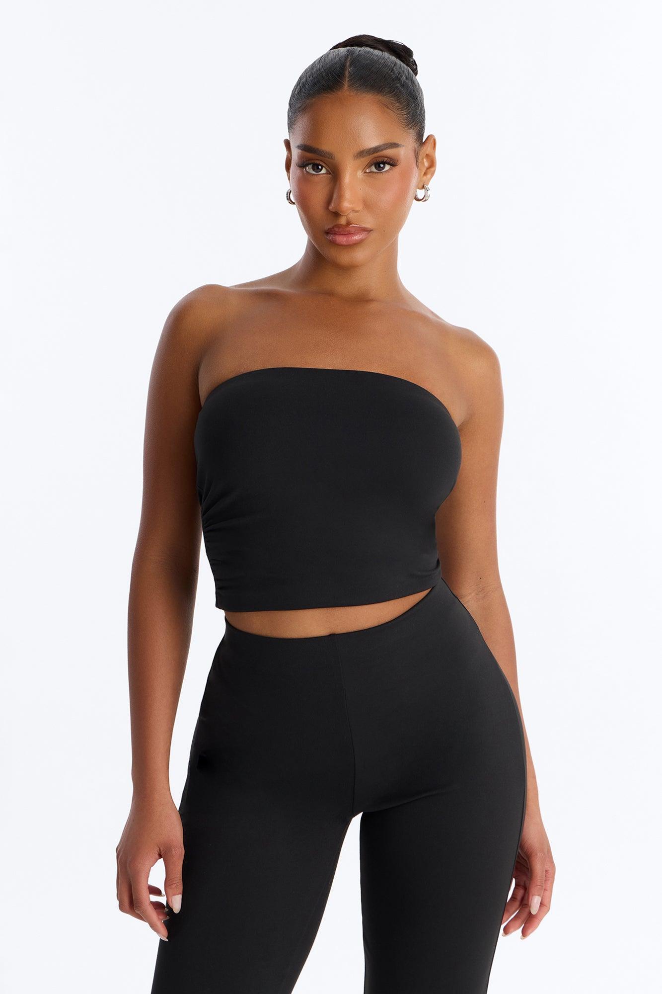 Just Vibes Strapless Pant Set - Black Female Product Image