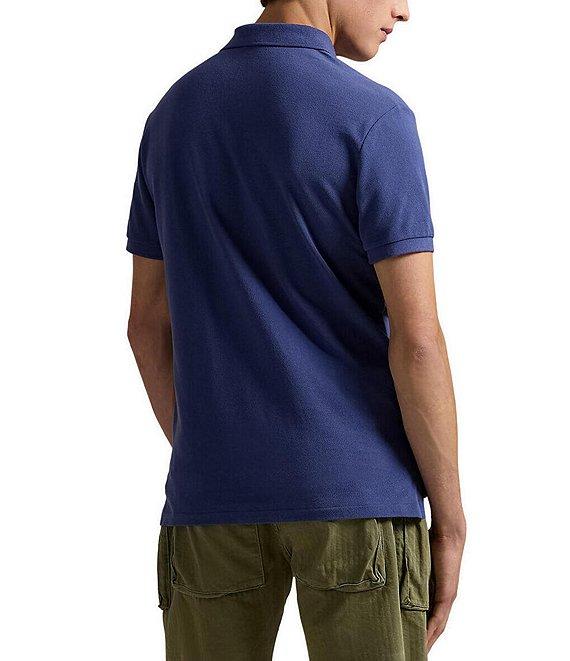 Polo Ralph Lauren Custom Slim Fit Solid Mesh Polo Shirt Product Image