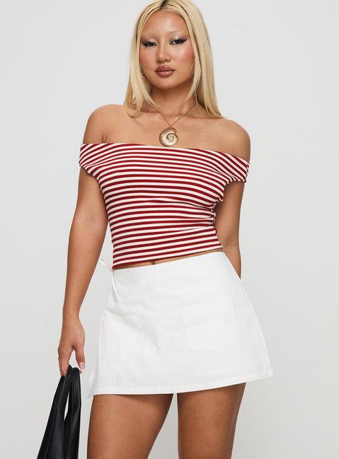 Gigi Wrap Skort White Product Image
