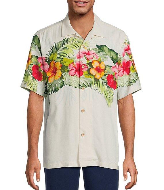 Tommy Bahama Hibiscus Hues Short Sleeve Woven Camp Shirt Product Image
