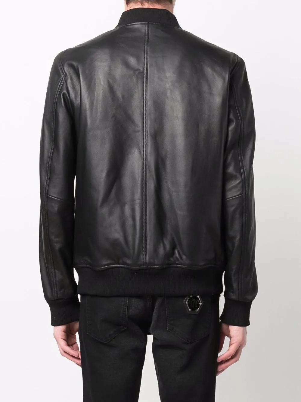 logo zipped bomber jacket  Product Image