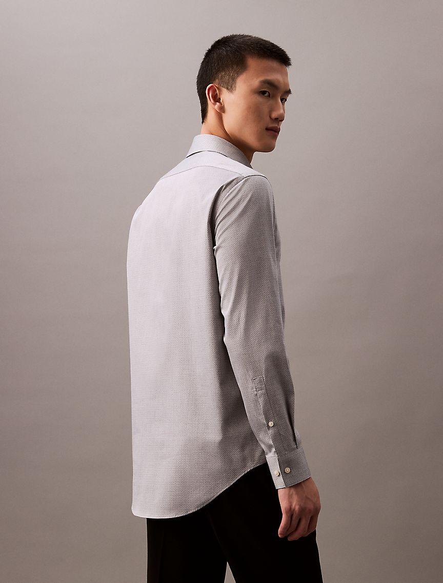 Steel Micro Star Slim Fit Button-Down Shirt Product Image