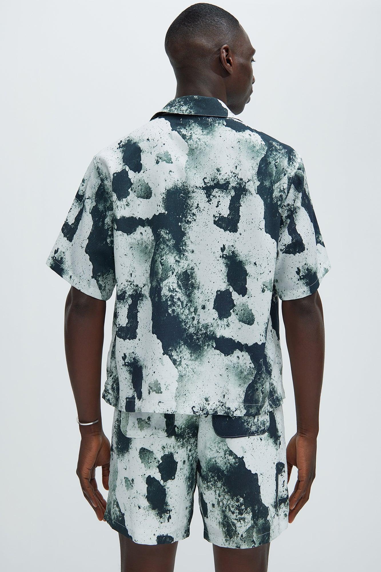 Blotter Textured Shirt - Black/combo Product Image