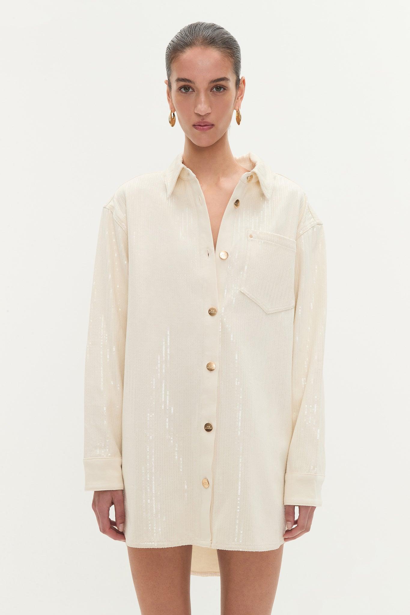 Reflect Denim Shirt Dress Product Image