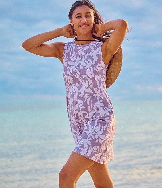 Columbia Printed Crew Neckline Sleeveless Dress Product Image