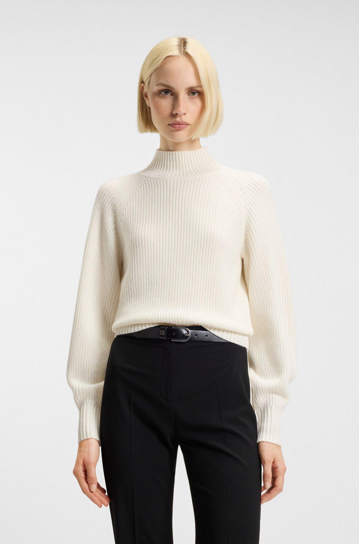 Loose-fit rollneck sweater with raglan sleeves Product Image