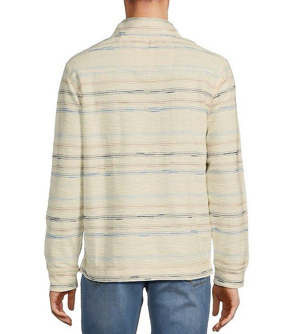 Tommy Bahama Minori Sands Button Mockneck Stripe Pullover Product Image
