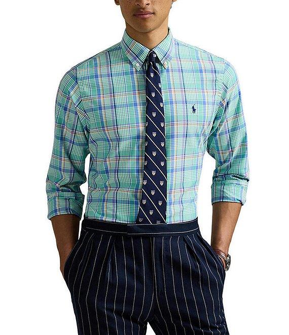 Polo Ralph Lauren Classic Fit Multi Pattern Performance Stretch Oxford Long Sleeve Woven Shirt Product Image