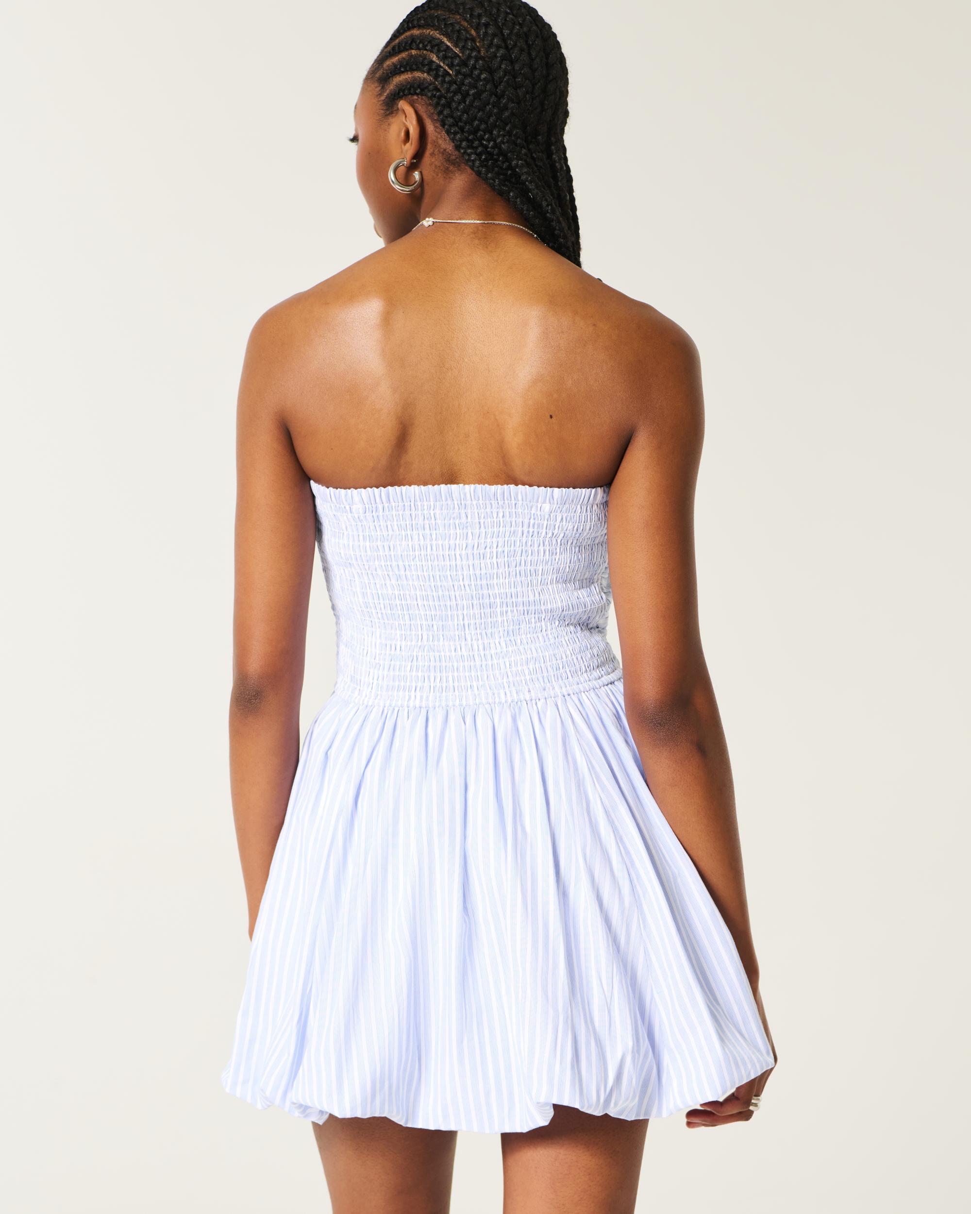 Ruched Bubble Skort Dress Product Image