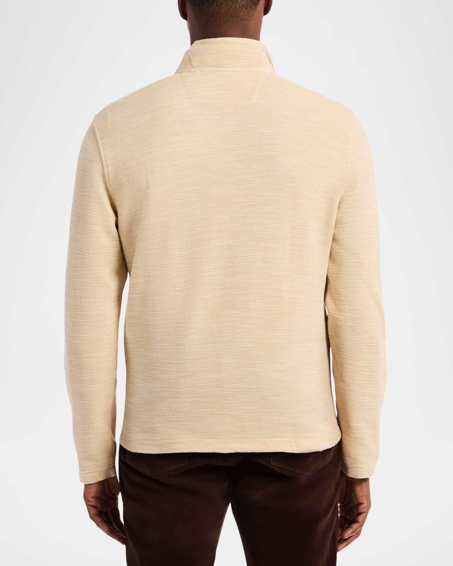 Men's Heathered Knit Quarter-Zip Sweater Product Image