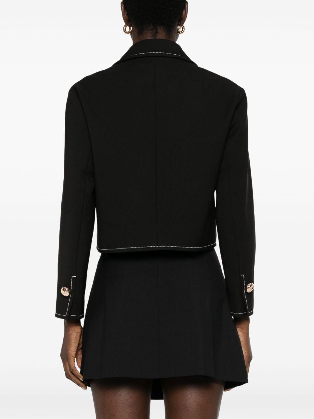 contrast-stitching jacket Product Image