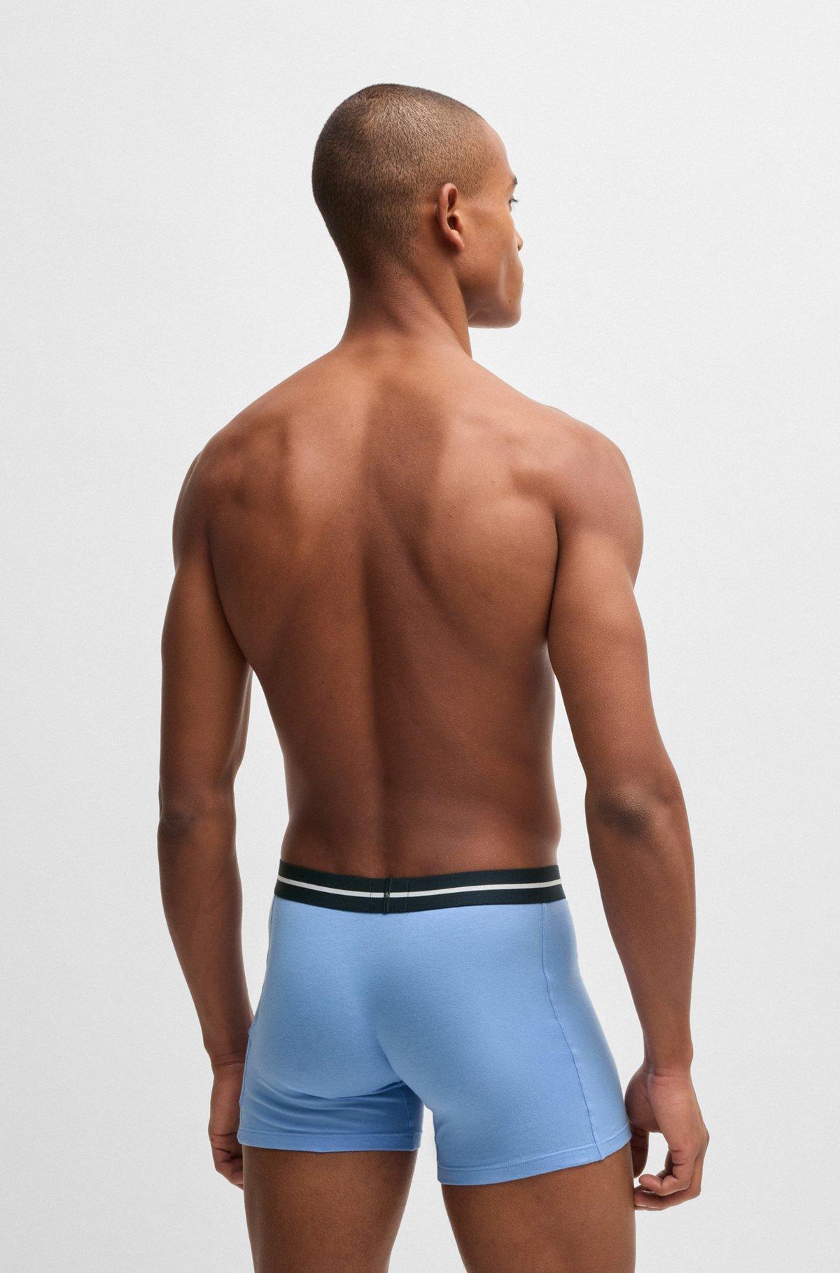 Three-pack of boxer briefs with logo stripe waistbands Product Image