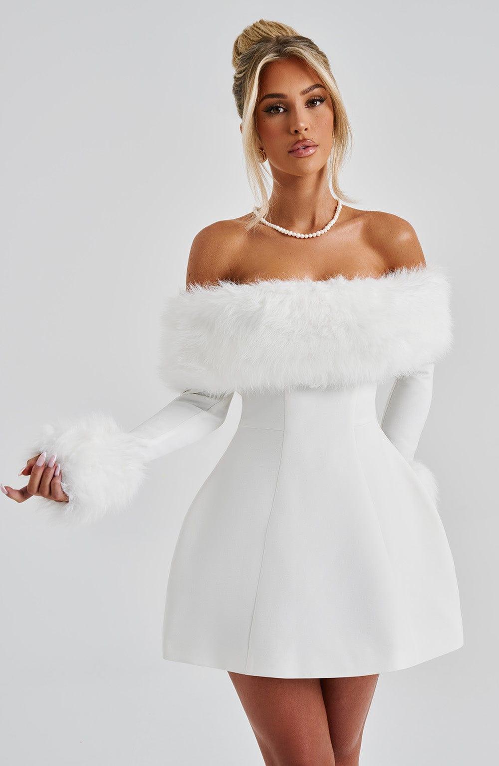 Villanelle Mini Dress - Ivory Product Image