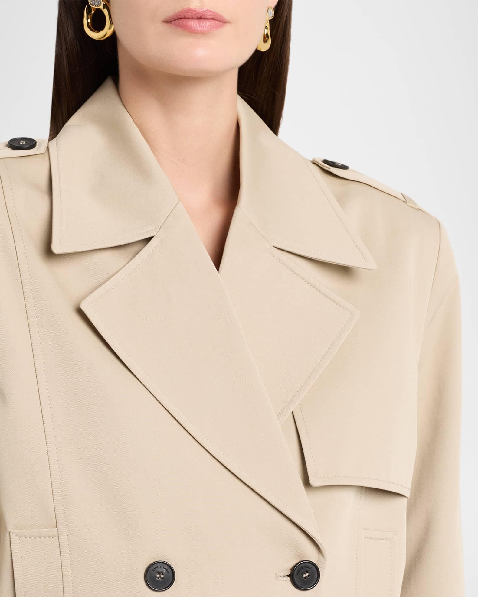Greer Cropped Trench Coat Product Image