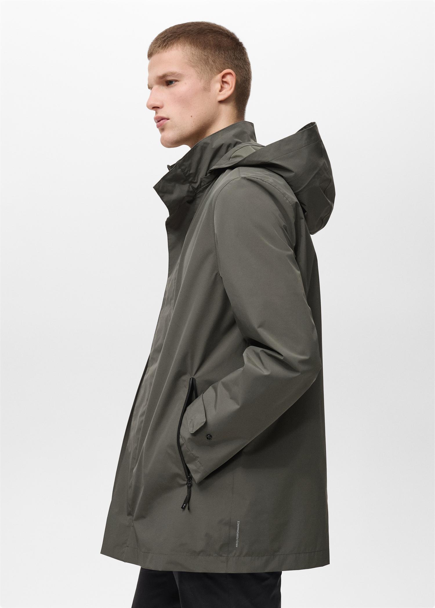 COOLMAX® technology waterproof parka - Men | MANGO USA Product Image