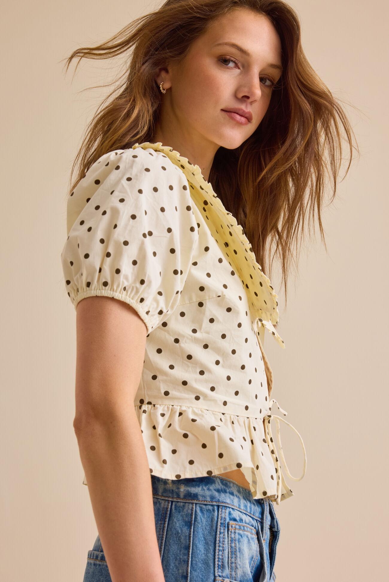 Randa Polka Dot Blouse Product Image