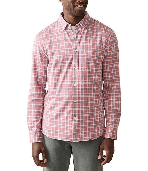 Faherty Coastline Knit Long Sleeve Woven Shirt Product Image