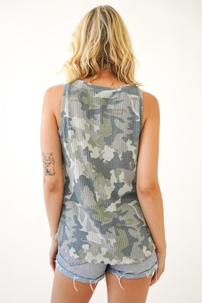 Camo Print Top Product Image