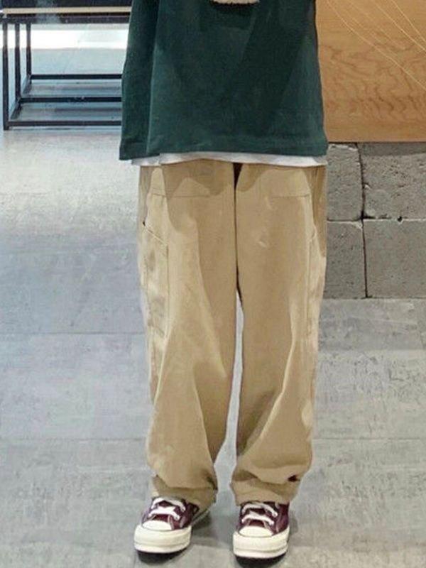 Pocket Straight Leg Cargo Pants Product Image