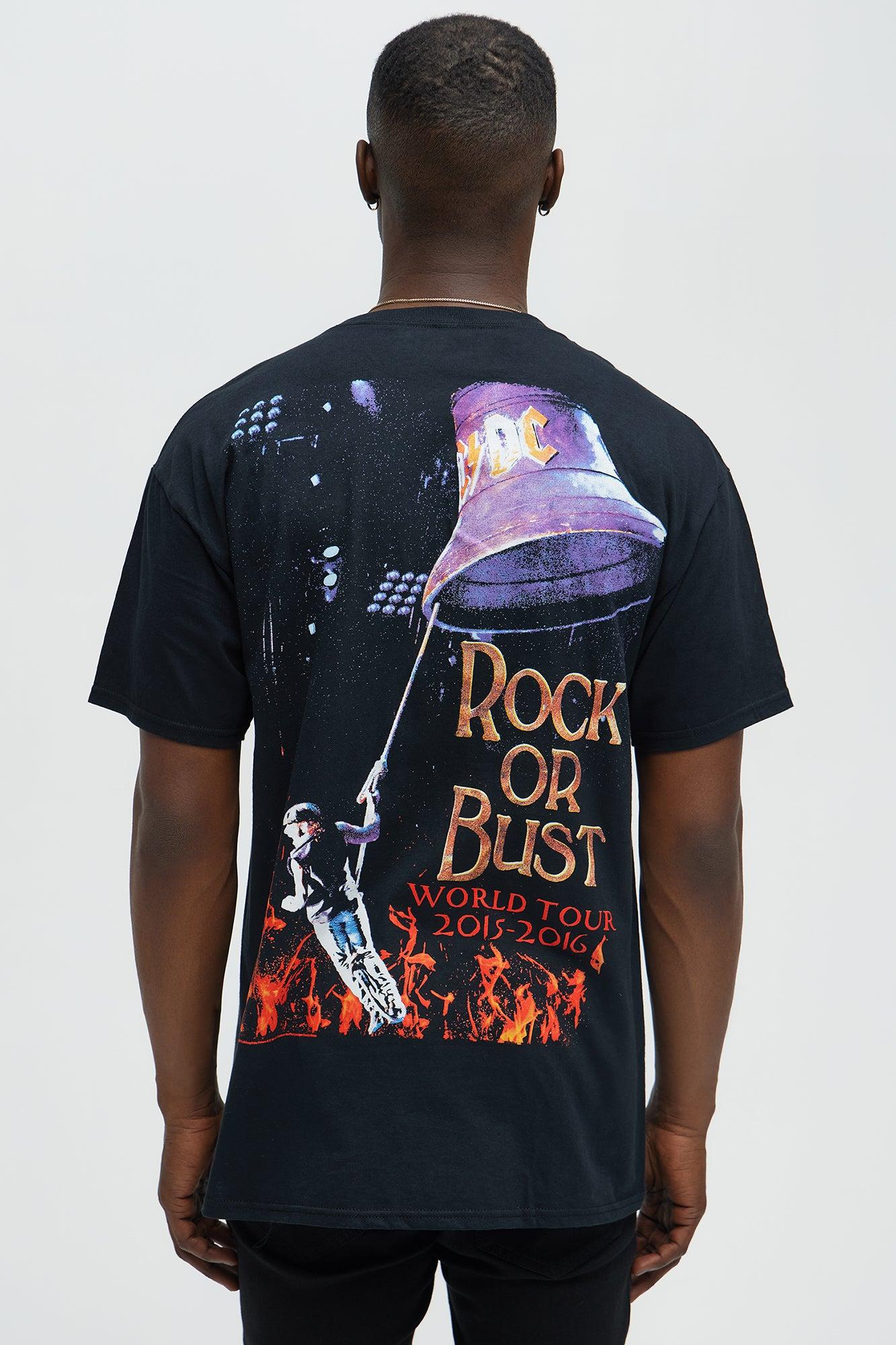 ACDC Rock Or Bust Short Sleeve Tee - Black Male Product Image