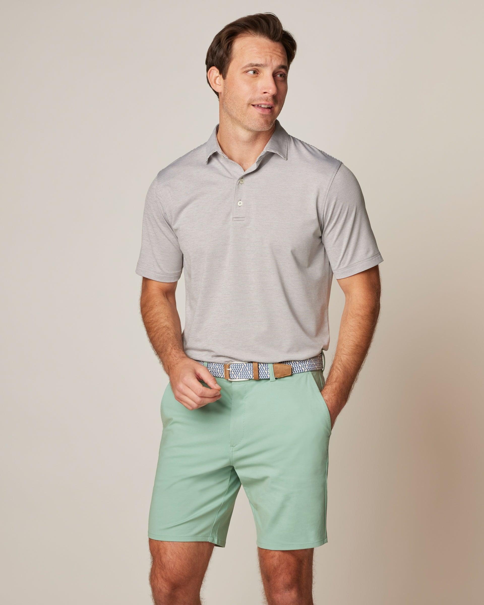 PerryGolf Performance Jersey Polo - Lyndonn Stripe Product Image