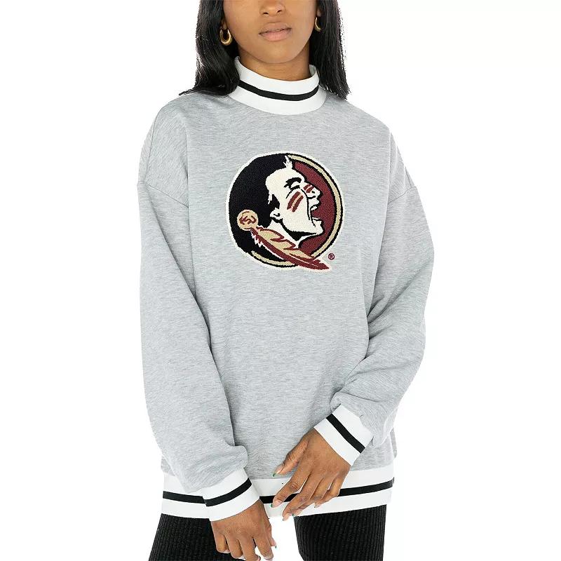 Women's Gameday Couture Gray Florida State Seminoles In It To Win It Sporty Pullover Sweatshirt, Size: Small, Grey Product Image