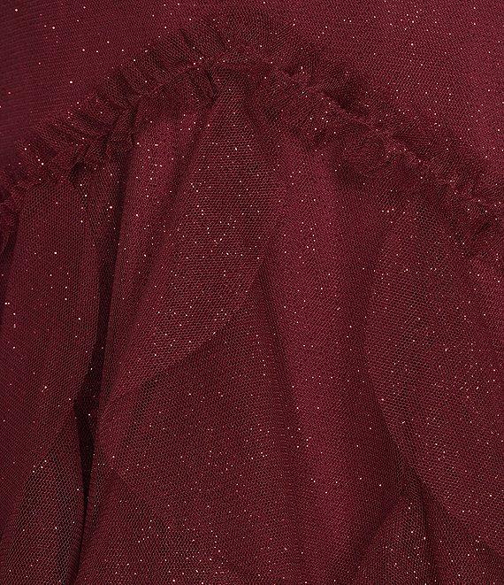 Pear Culture V-Neck Tie Shoulder Ruffled Dress Product Image