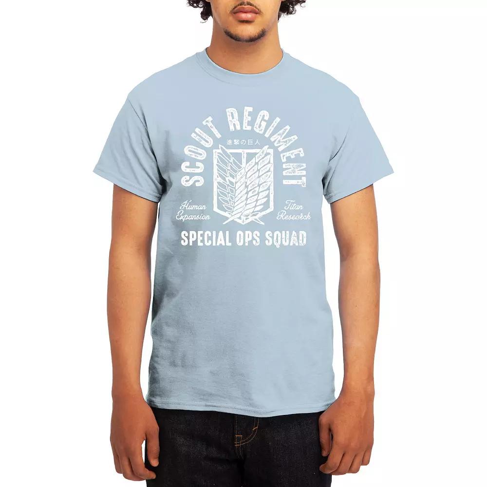 Men's Attack on Titan Special Ops Scouts Graphic Tee, Size: Large, Grey Red Product Image