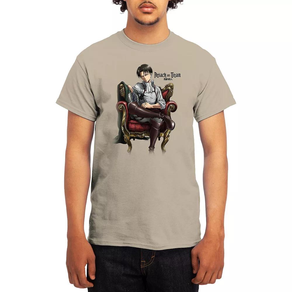 Men's Attack on Titan Levi Throne Graphic Tee, Boy's, Size: XL Product Image