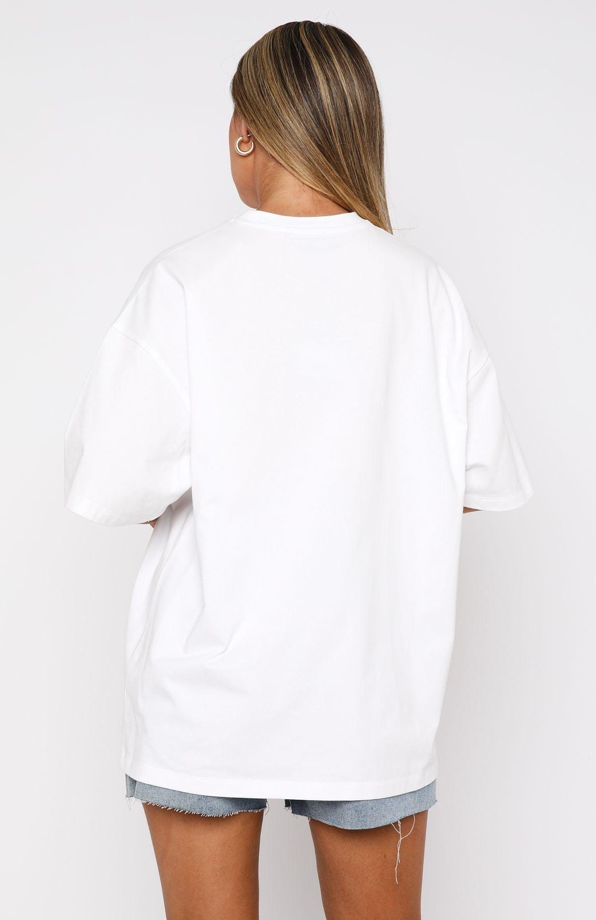 Hear The Ocean Oversized Tee White Product Image