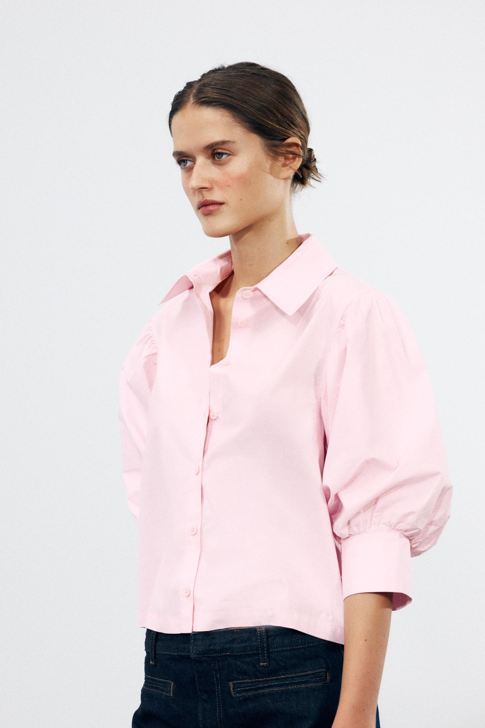 POPLIN SHIRT ZW COLLECTION Product Image