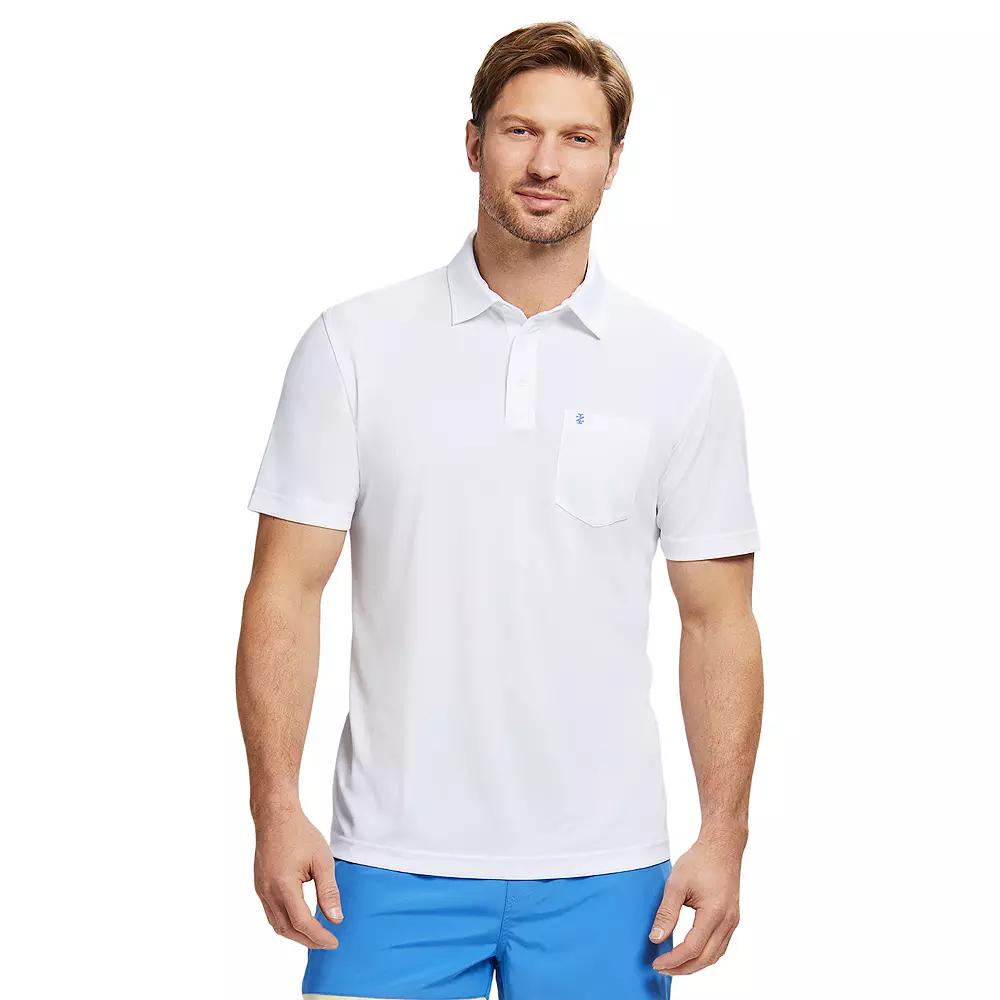 Men's IZOD Sunshield Performance Short Sleeve Polo, Size: Small, Bright White Product Image