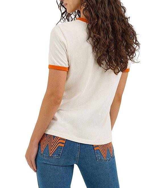 Wrangler x Whataburger Ringer #double;Flying W#double; Crew Neck Short Sleeve Tee Product Image